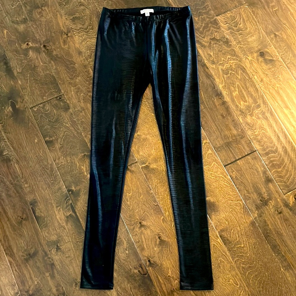 Silence+noise Black Faux Leather Leggings